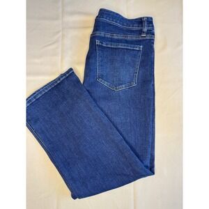 Quince High Rise Kick Flare Jeans Dark Wash Size 30x26